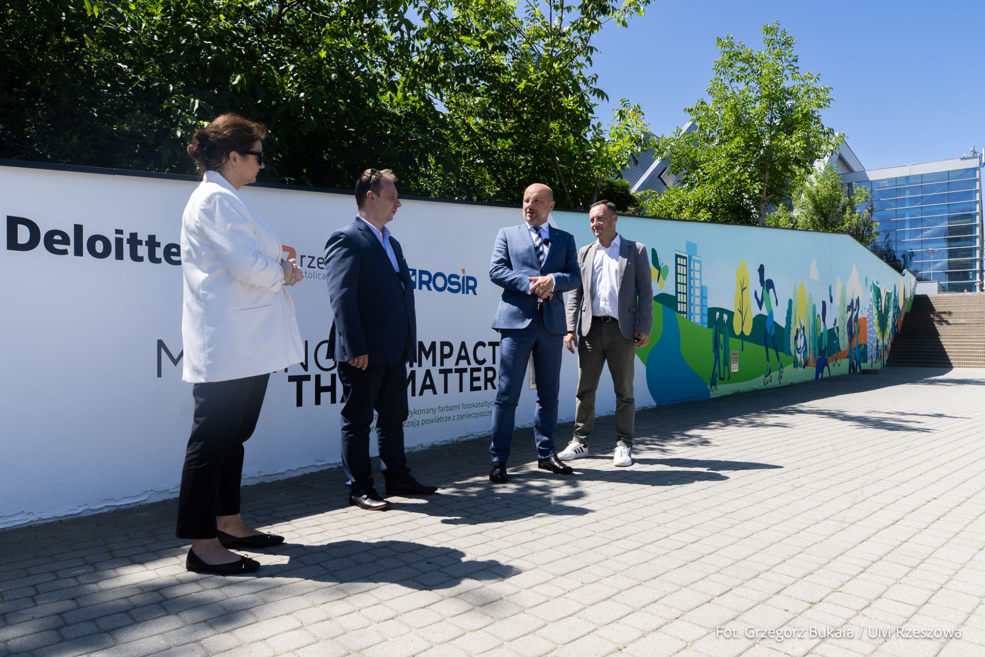 zdjęcie nowyego muralu przy hali Podpromie w Rzeszowie, fot. Grzegorz Bukała, Urząd Miasta Rzeszowa